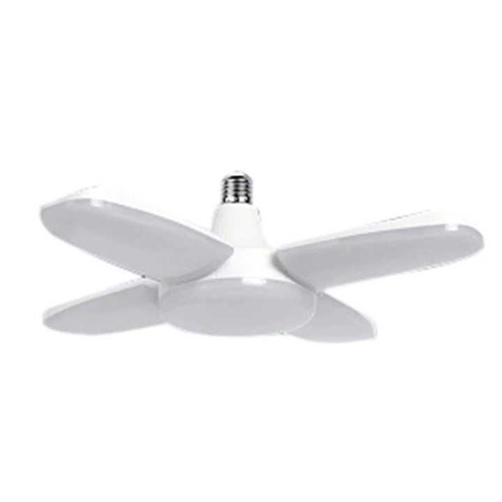 45W/60W E27 LED Bulb Foldable Fan Blade Bulb LED Lamp Super Bright for Workshop Home Ceiling Light LED Folding Fan Blade Bulb Light Garage Home
