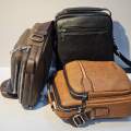 Gem Bag Hand Powch Shoulder Bag cash Bag Waterproof Retro Business Fashion Handsome Multi Layered Divided Crossbody Large Capacity Handbag Side bag.. 