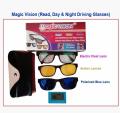 Magic Vision 3 in 1 Quick Change Magnet Lenses Frame Sunglasses Stylish Sunglass with quick change Magnet Lenses. 