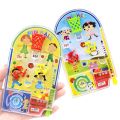 Mini Pinball Desktop Games Machine Cartoon Children Gifts Educational Toys Basketball Labyrinth Beads Ejection Peer Interaction. 