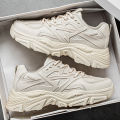 Men's Shoes 2025 New Winter Breathable Mesh Casual Thick-Soled Non-Slip Versatile White Height-Increasing Sports Dad Trendy Shoes. 