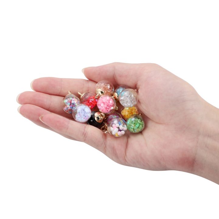 10pcs/Set%2015mm%20Fashion%20Transparent%20Glass%20Ball%20Colorful%20Star%20Sequin%20Pendant%20For%20Bracelet%20Necklace%20Jewelry%20Making%20DIY%20Earring%20Finding%20-%20Image%203