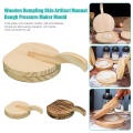 Dumplings Maker Dough Pressing Tool Dumpling Skin Artifact Machine DIY Kitchen Manual Wood Press Mold Kitchen Gadgets B. 