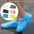 Silicone Shoe Cover Waterproof Rubber Boots Latex Waterproof Rain Shoes Cover Non-Slip Reusable Silicone Overshoes Boot Covers Accessories Silicone Rain Boot Shoe Cover Waterproof Reusable Foldable Overshoes With Excellent Elastic ( Large size). 