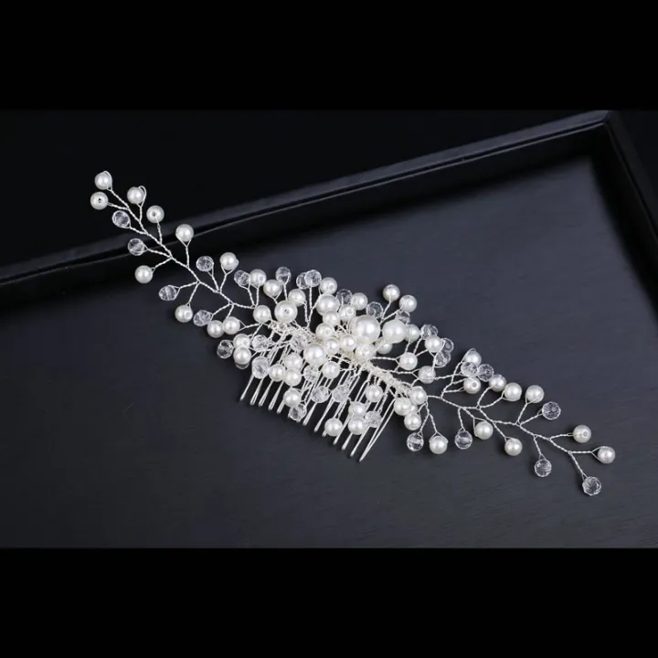 Crystal%20Pearl%20Wedding%20Hair%20Combs%20Hair%20Accessories%20for%20Bridal%20Hair%20Clips%20Pin%20Accessories%20Jewelry%20Handmade%20Women%20Head%20Ornaments%20-%20Image%203