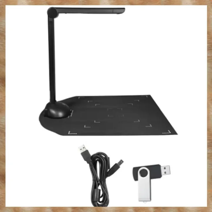 Kqueebee Document Camera Book Scanner LED Fill Light HD 16 -Pixels High Speed Scanning Support Multi-Language OCR Software