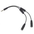 3.5mm Audio Jack Splitter Cable with Separate Volume Control headphone phone AUX Cable. 3.5 jack Splitter Male to 2 Female jack. This passive Audio Splitter cable lets you share a 3.5mm audio source with two speakers / headphones, while individually contr. 