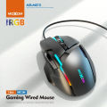 Moxom - MX-MS13 USB Sniper Laser Gaming mouse 7 Keys Optical 7D RGB fashion LED Lighting Backlight Black 1.5m DPI 6400 Fabric Cable Ryzen Asus Republic of Gamers. 