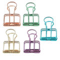 40*22mm Hollow Metal Long Tail Clip Bill Clip Hand Account I-shaped Dovetail Clip Paper Clip Home Office Folder. 