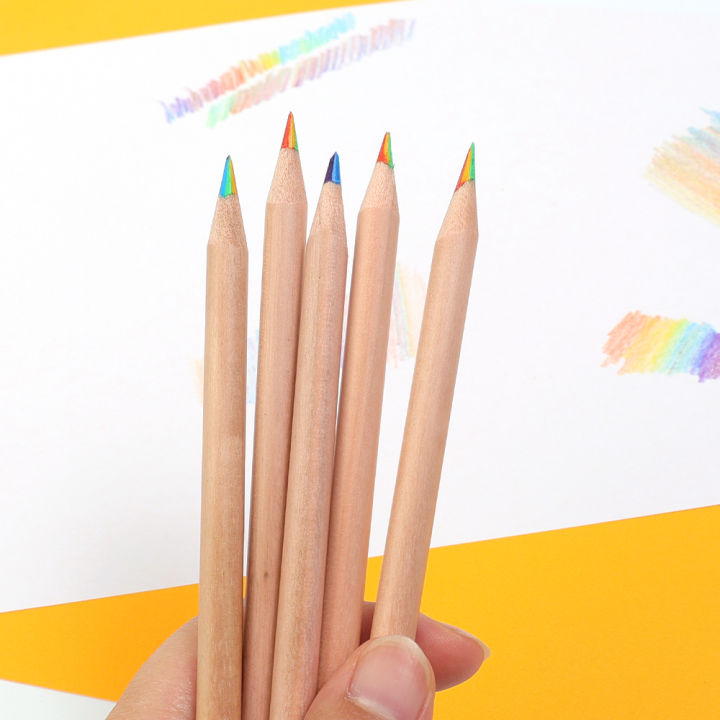 1/5/10Pcs%20Wood%207%20Colors%20Rainbow%20Core%20Colored%20Pencils%20DIY%20Cute%20Color%20Pencil%20For%20Kid%20School%20Graffiti%20Drawing%20Painting%20-%20Image%205