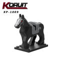 【Popular】Compatible with LEGO Bricks Medieval War Horse White Horse Brown Horse Ringwraith Horse Red Rabbit Horse Building Blocks Minifigure Mount Toy Accessories. 