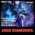 Free Fire 1000 Diamonds  Direct Top up - Only Player ID Required - Lifetime Warranty. 