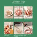 Manual Sausage Meat Fillers Machine for Sausage Meat Stuffer Filler Hand Operated Sausage Machines Funnel Nozzle. 