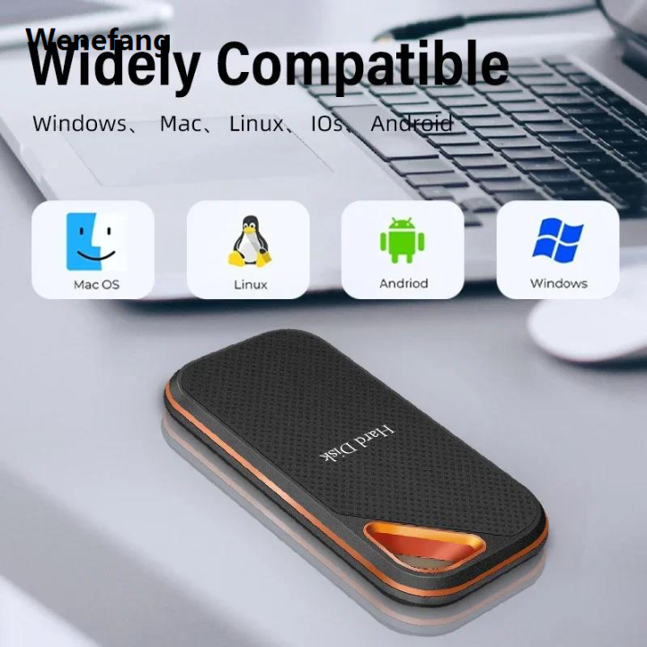 Wenefang Original E81 Portable SSD 1TB ssd External Hard Drive 2TB SSD Type-C High Quality USB 3.1 M.2 for Laptop/Desktop/Phones/mac Flash Memory Disk