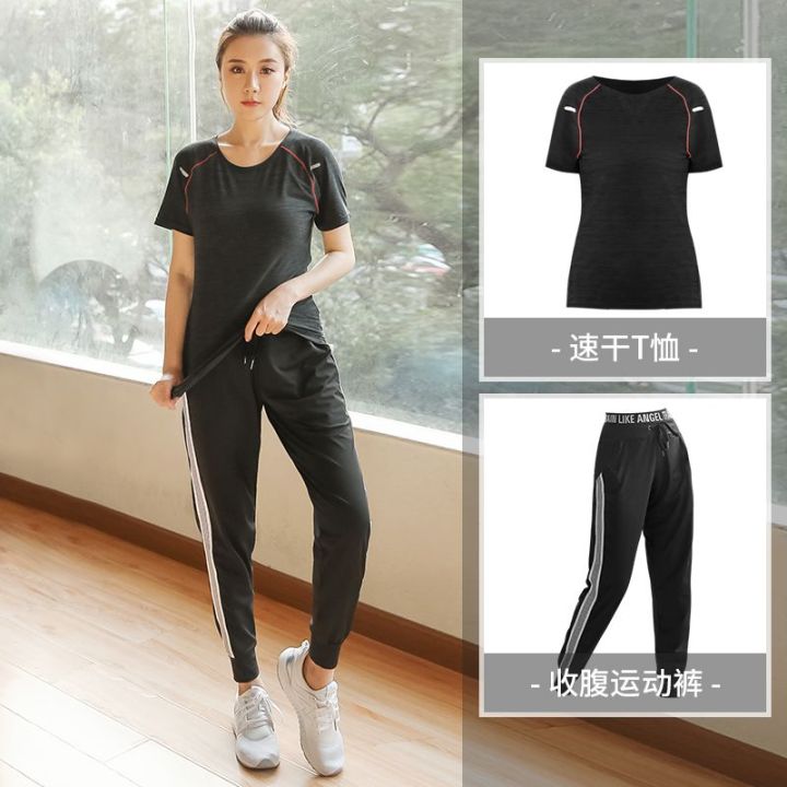 Plus%20Size%20Yoga%20Wear%20Women's%20Running%20Gym%20Summer%20Quick-Drying%20Clothes%20Fat%20mm200%20Jin%20Morning%20Run%20Loose%20Sports%20Suit%20-%20Image%204