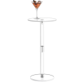 Acrylic Transparent Coffee Table Clear Drink Table Small Round End Room Side Table Acrylic Desk Home Decorations. 
