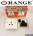 Universal Wall Switch Socket - ORANGE ELECTRIC - Multi Plug Socket Outlet - Plug Base 3 Hole Switch Socket Outlet. 