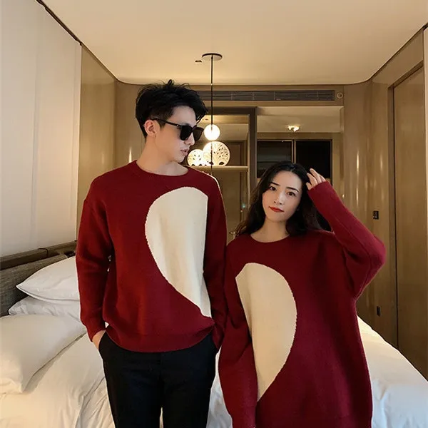 2024%20Autumn%20New%20Love%20Couple%20Wear%20Christmas%20Red%20Sweater%20Women's%20round%20Neck%20Soft%20and%20Glutinous%20Long%20Sleeve%20Sweater%20Top%20-%20Image%208