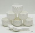 Soup Bowl Cup Curry Cup 6 pcs with spoon. 
