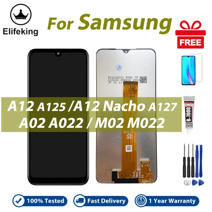 LCD%20For%20Samsung%20Galaxy%20A12%20A125%20A12%20Nacho%20A127%20A02%20A022%20M02%20M022%20Display%20Touch%20Screen%20Digitizer%20Assembly%20Replacement%20Parts%20-%20Image%202