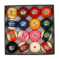 Pool Balls Set, Best Color Saturation Billiards Balls Scratch Resistant 5.72cm for Entertainment. 