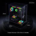 ARMAGGEDDON AQUARON MATX TRANSPARENT VIEW GAMING CASING CHASSIC PC CASE. 