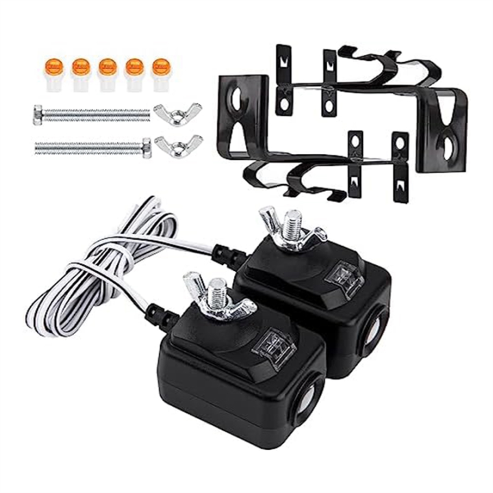 Garage Door Sensor Replacement Kit 041-0136 / 41A5034 – Includes 2 Brackets For Single Garage Door Opener, Easy Install