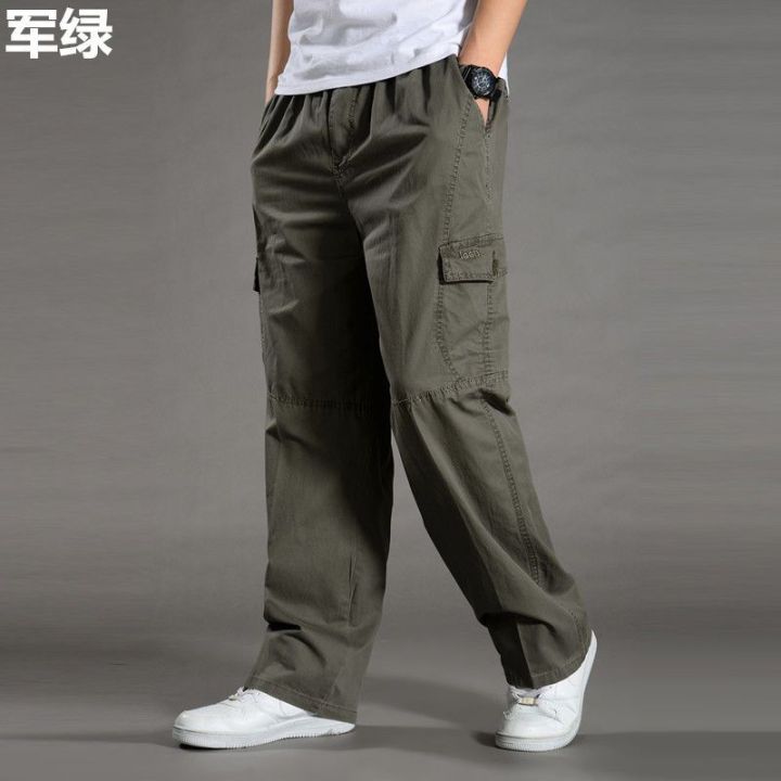 Summer%20New%20Men's%20Straight%20Sports%20Pants%20Large%20Size%20Loose%20Cargo%20Pants%20Men's%20Outdoor%20Casual%20Pants-Pocket%20Long%20Pants%20-%20Image%204