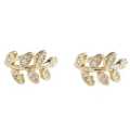 Gold Earrings 1Pc Exquisite Simple Leaf Women Earrings Ear Clip. 