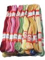 Embroidery Stranded Cotton - Shaded Colors, 50 Skeins (10 Colors x 5). 