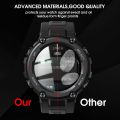 Full Coverage HD Clear Tempered Glass Film / Smart Watch Anti-Scratch Screen Protector Film Compatible with Huami Amazfit T-REX Series. 