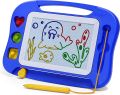 Magnetic Drawing Board for Kids, Colorful Erasable Doodle Board with Magnet Pen, Painting Sketch Pad with Three Stamps, Travel Toy, Birthday Gift,.... 