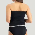 VYAYA Tube Top with straps - Black. 