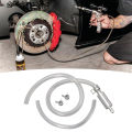 Brake Bleeding Line Brake Bleeder Hose Flexible Leak Proof One Way Check Valve Tube Bleeding Tool Kit for Motorcycle. 