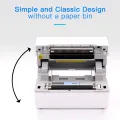 HXSJ Desktop Shipping Label Printer High Speed Usb + B-T Direct Thermal Printer Label Maker Sticker 40-80Mm Paper Width For Shipping Postage Barcodes Labels Printing Compatible With Amazon Ebay Shopify Fedex Usps Etsy. 