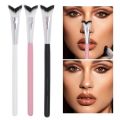 Nose Makeup Brushes - For Nose Shadow, Nose Contour, Nose Highlight - V Shaped, Soft Fibers - Make Up Brush, Cosmetics Tools. 