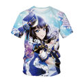 Japanese anime graphic T-shirt men streetwear 3D print t shirt women casual fashion tees Kawaii girl Tops Hip Hop unisex clothes. 