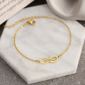 Stainless Steel Bracelets Design Infinity Symbol Pendant Chains Charms Bracelet For Women Jewelry Party S. 