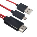 5Pin HDMI Cable 2 IN 1 Micro USB to HDMI Adapter Cable USB to HDMI Converter 1080P Video Cable HDTV For Samsung Galaxy S2 3 4 5. 