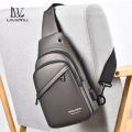 LouisWill Man Bag Fashion Chest Bag Men's Shoulder Bag Earphone Hole Design Waterproof Oxford Crossbody Bag Large Capacity Anti-Thief Street Bag Casual Bag Messenger Bag Travel Bag Business Bag Phone Pouch. 