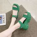 2023New Summer Fashion Sports Sandals Female Online Influencer Super Hot All-Match Super Hot Lightweight Platform Height Increasing Roman Shoes. 