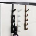 1Pc Creative Home Multifunctional 5-Hook Practical Clothes Hook Door Rear Towel Hook Kitchen Bathroom Manager. 
