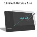 10moons G12 10x6 Inch Digital Graphic Drawing Tablet for Drawing Anime 8192 Level Battery-Free Pen Support Android/Windows/MacOS. 