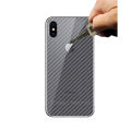 Clear Slim Transparent Carbon Fiber Film Mobile Phone Back Skin Rear Protective Sticker For iPhone X Xs Xs Max. 