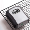 Wall Mount Key Lock Box 4 Digit Password Code Security Lock for Home Office Key Safe Secret Storage Box Organizer. 