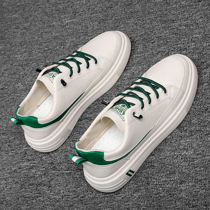 2023New Summer White Shoes Korean Style Trendy Wild Sneakers StudentsinsSports Casual White Shoes Men