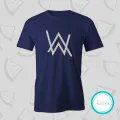 Alan walker blue Tshirt  unisex  tees  designer tees  crew neck  silver white  red  blue  black. 