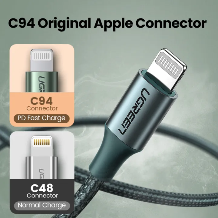 UGREEN%20USB%20C%20to%20Lightning%20Cable%20Nylon%20Braid%20MFi%20Certificate%20for%20iPhone%2013,12,%2012%20Pro,11%20/iPhone%2011%20Pro%20/XS%20Max%20X%208%2020W%20PD%20Fast%20Charger%20Data%20Cable%20for%20Macbook%20Pro,%20Air,%20iPad%20Pro%202020,2018%20USB%20C%20Cord%20-%20Image%206