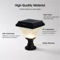 Outdoor Pillar Lights Solar Charging IP65 Waterproof Column Lamp Post Lights Courtyard Lamp Headlight Pillar Fence Post Garden lights For Courtyard Fence Column. 