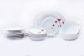 Dankotuwa Red Flower 21pcs Dinner Set. 